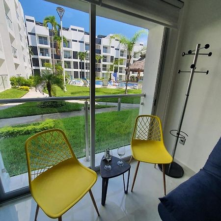 Departamento De Lujo En Manzanillo, Planta Baja Frente A La Alberca Apartment Bagian luar foto