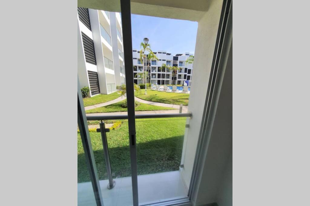 Departamento De Lujo En Manzanillo, Planta Baja Frente A La Alberca Apartment Bagian luar foto