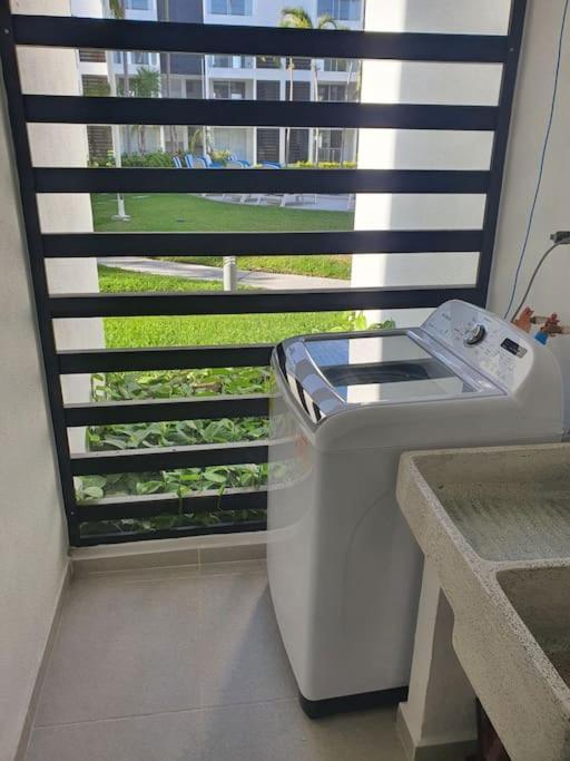 Departamento De Lujo En Manzanillo, Planta Baja Frente A La Alberca Apartment Bagian luar foto